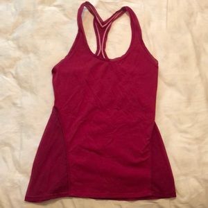 Lululemon dark pink tank top